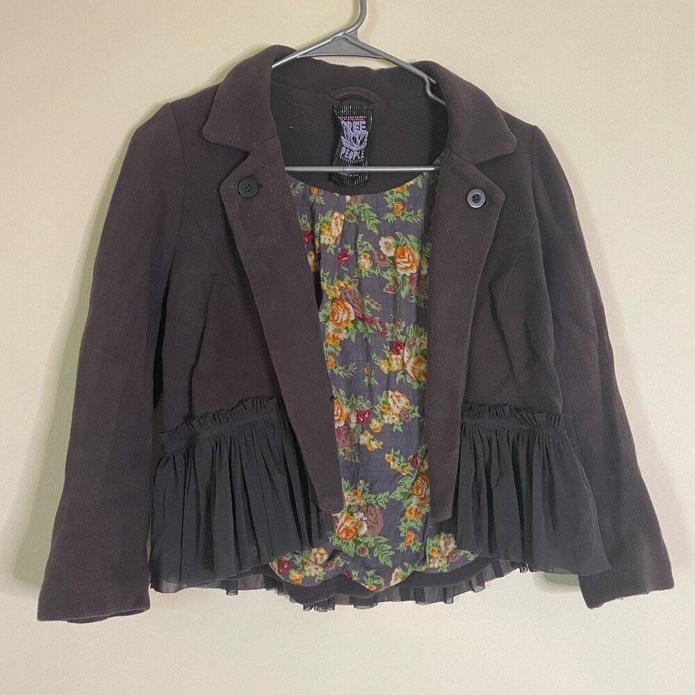 Free People crop riding jacket